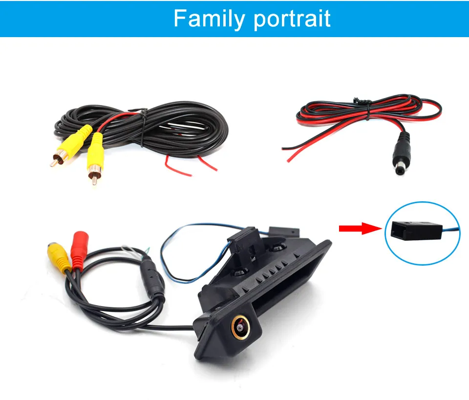 Smartour AHD 1080P Auto-Rückfahrkamera für BMW E60 E39 E90 E82 E61 X1 E84 X5 E70 E92 E91 3/5 Serie E88 E93 X6 Rückfahrkamera – Detail 13