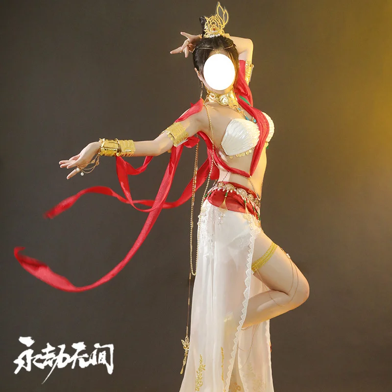 Naraka: Bladepoint Canaan Cosplay Costume Canaanite Dragon's Gate Flying Costume Canaan Flying Dress Game Costume Women Dress