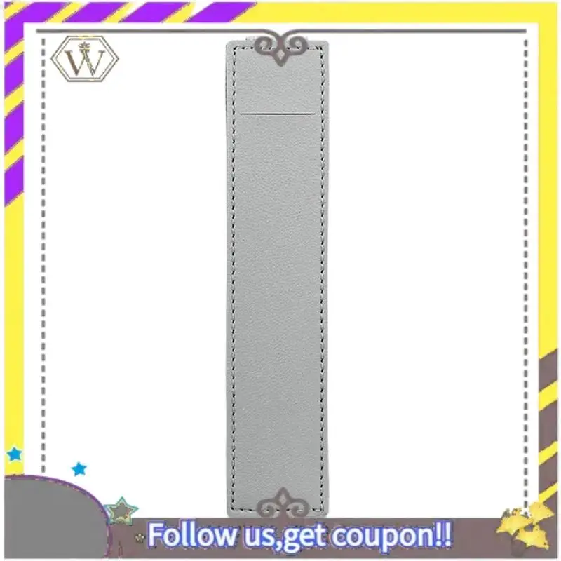 

AU33-12 Piece Detachable Journal Pen Holder Leather Pen Case Gray & Light Blue PU For Journals, Notepads, Binders, Books