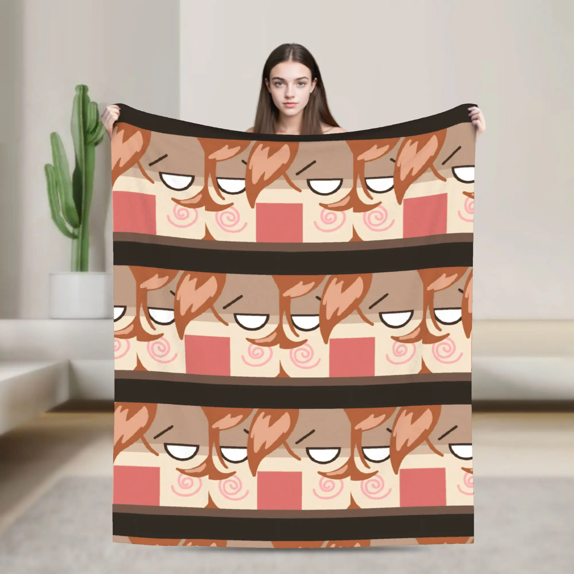 Anime Bungo Stray Dogs Blankets Velvet Spring Multi-function Lightweight Thin Throw Blankets for Bed Couch Plush Thin Quilt