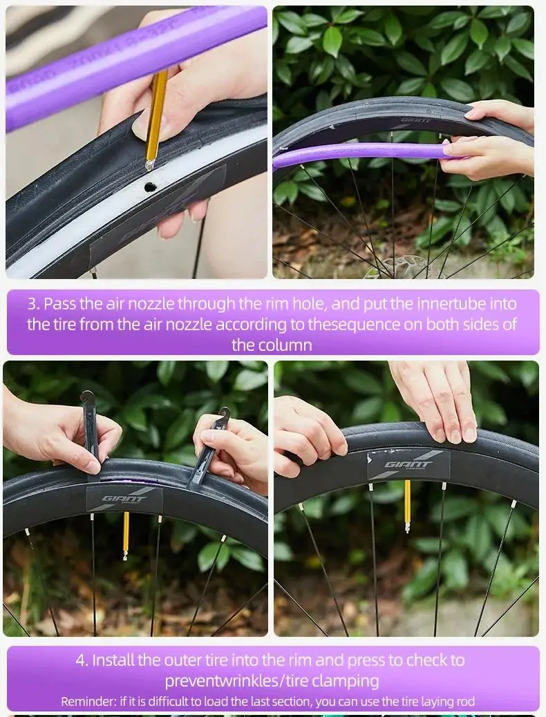 OFFBONDAGE Ultraleichte Fahrradschlauch 700 X 18-32C Rennrad TPU-Reifen 45/60/65/80/85mm Länge mit französischem Ventil, superleichter Schlauch – Detail 3