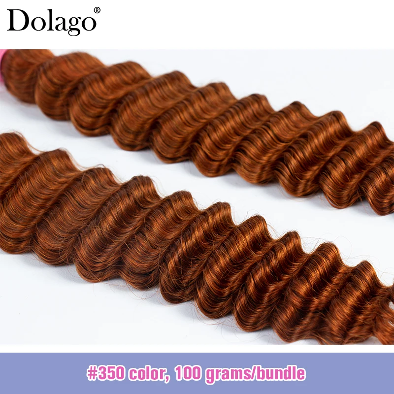 Trenzas Bohemias de jengibre de color, extensiones de cabello humano, mechones sueltos de ondas profundas, cabello 100% humano trenzado sin nudos, cabello crudo vietnamita