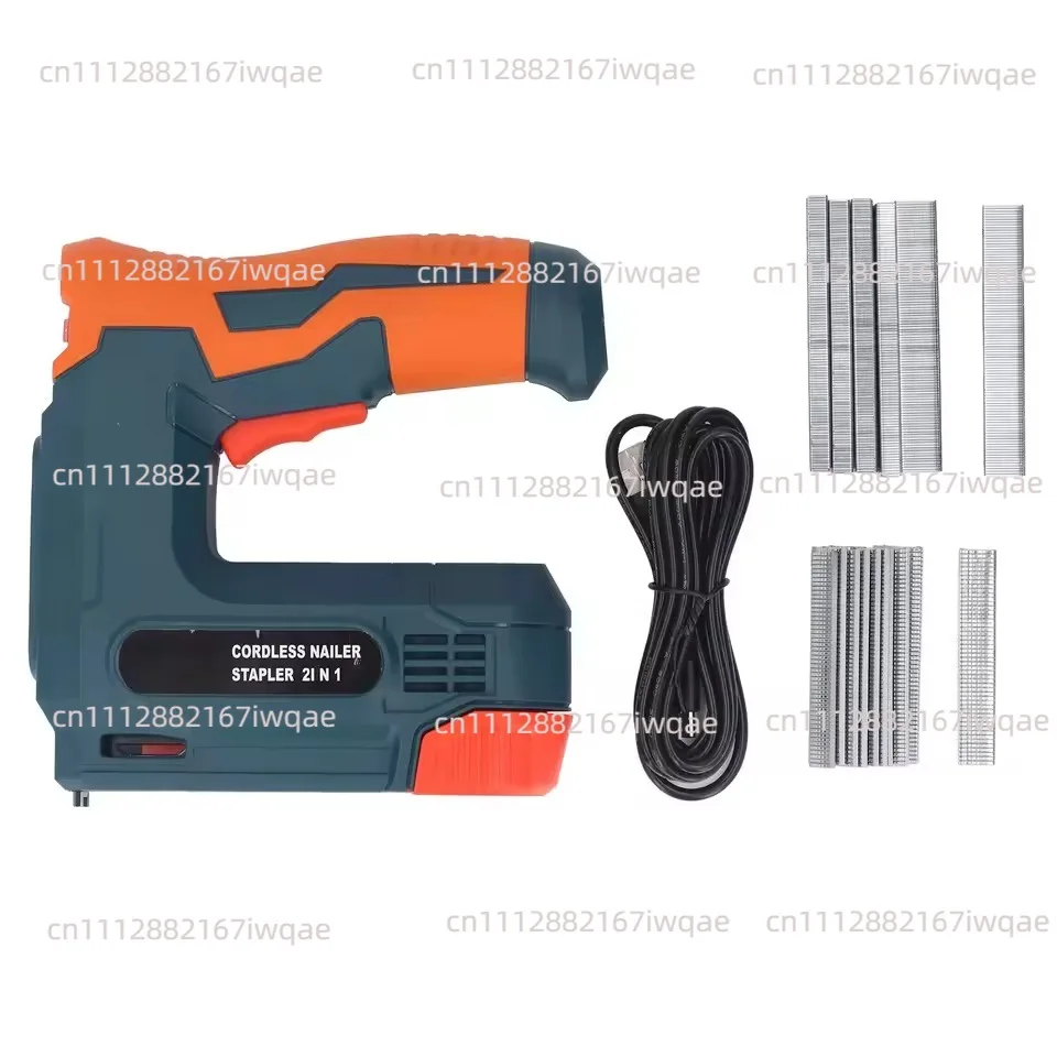 2000mAh Electric Staple Gun, Cordless Nailer Stapler,USB Charging Portable Battery Powered Nail Gun With 6mm and 10mm Nails