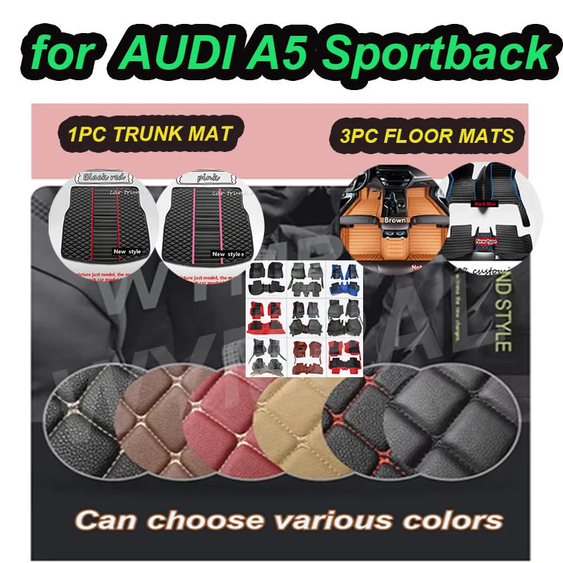 

LUXURY Car floor mats for AUDI A5 Sportback 2017-2019 2020 2021 2022 2023 Car Floor Mats