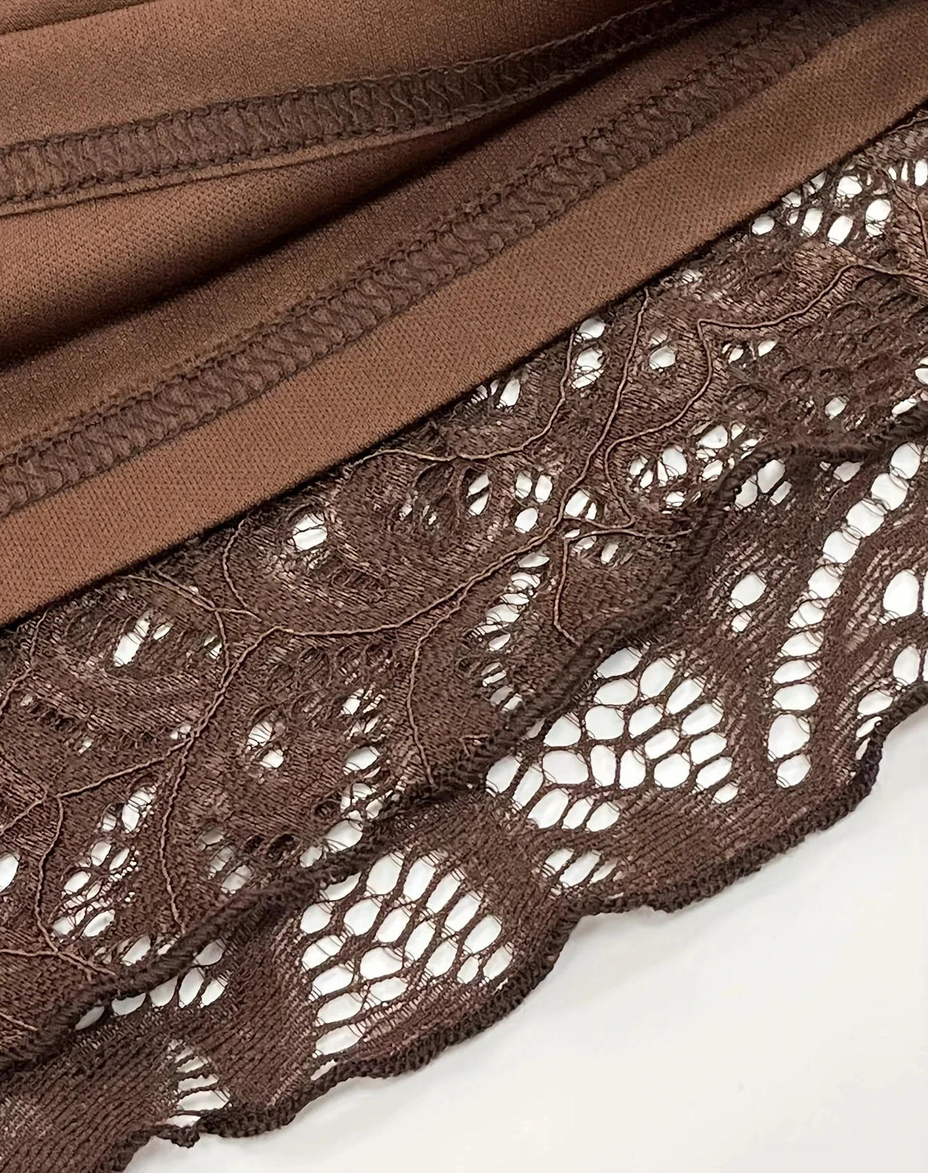 Summer  Women's Dresses Sexy Sheer Mesh Lace Bodycon Dress Flared Long Sleeve V-Neck Mini Dress