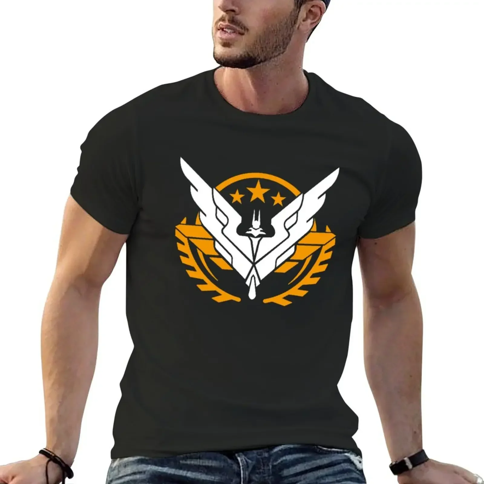 Elite Dangerous - Triple Elite - HIGH RESOLUTION T-shirt for a boy tops customs funny t shirts for men