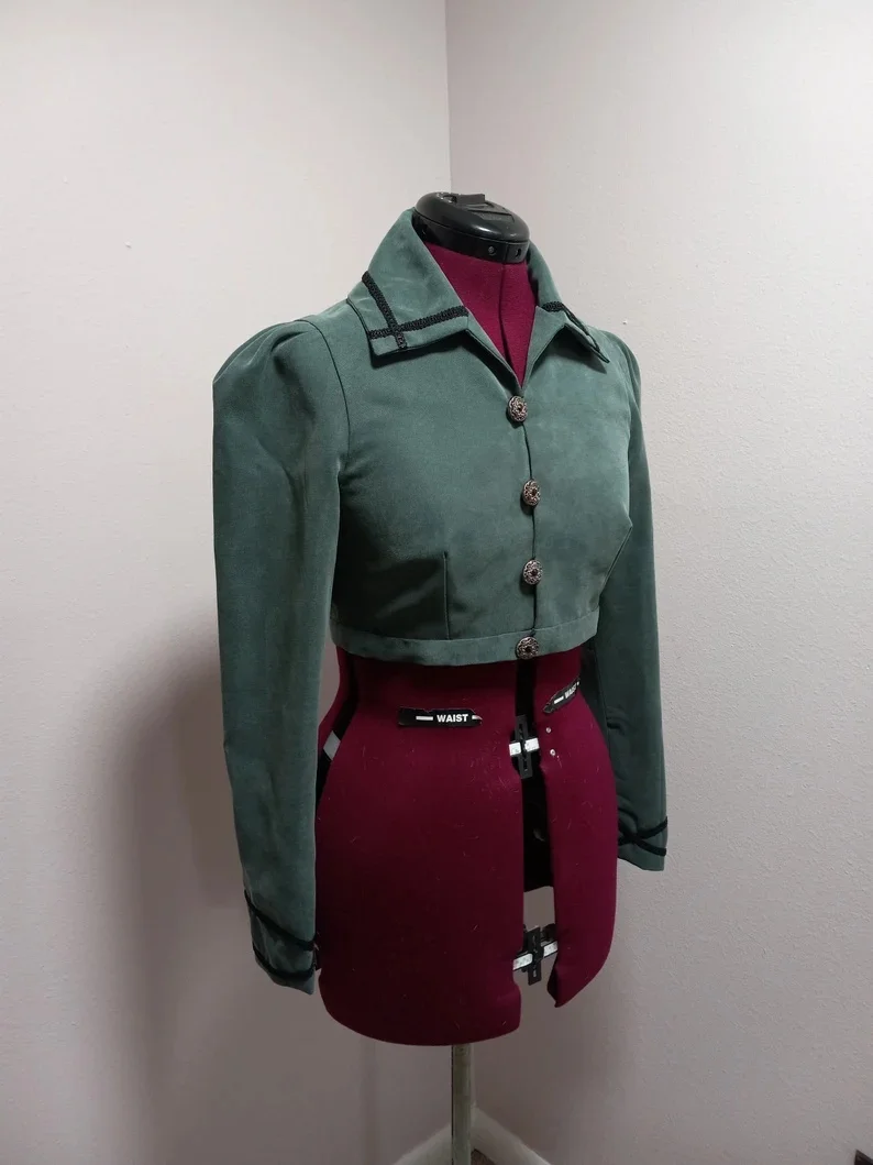 Regency Empire Spencer Jacket Women's Gothic Victorian Military Coat Medieval Jane Austen Tea Party Top Theatre Reenactment