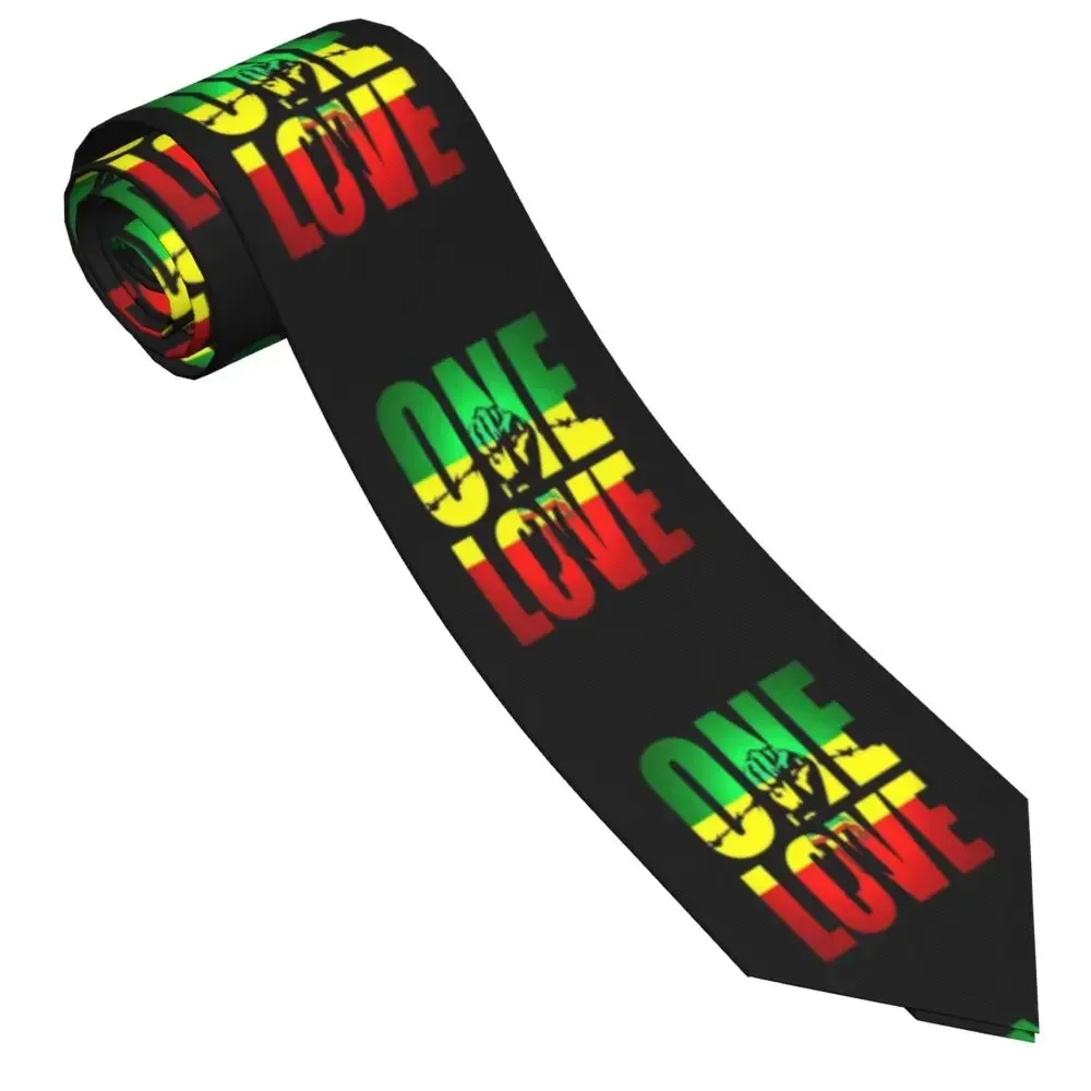 Jamaica Rastafarian Reggae Rasta Lion Neckties Men's Custom Proud Neck Ties Customized Fashionable Unisex Tie