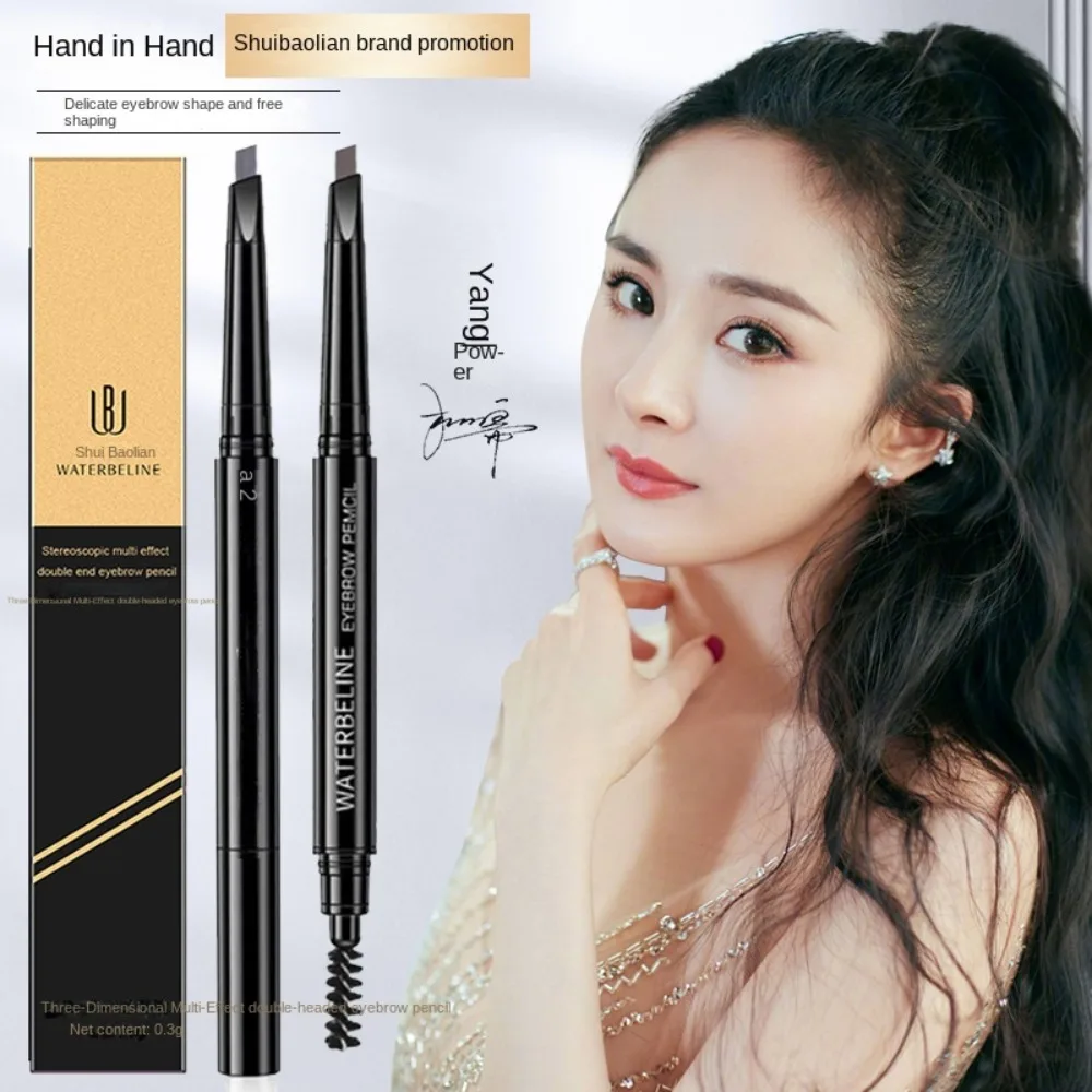 Make-up Tool Dubbele Kop Wenkbrauw Pen Vrouwen Langdurige Wenkbrauw Enhancer Automatische Waterdichte Wenkbrauwpotlood Cosmetische Beginner