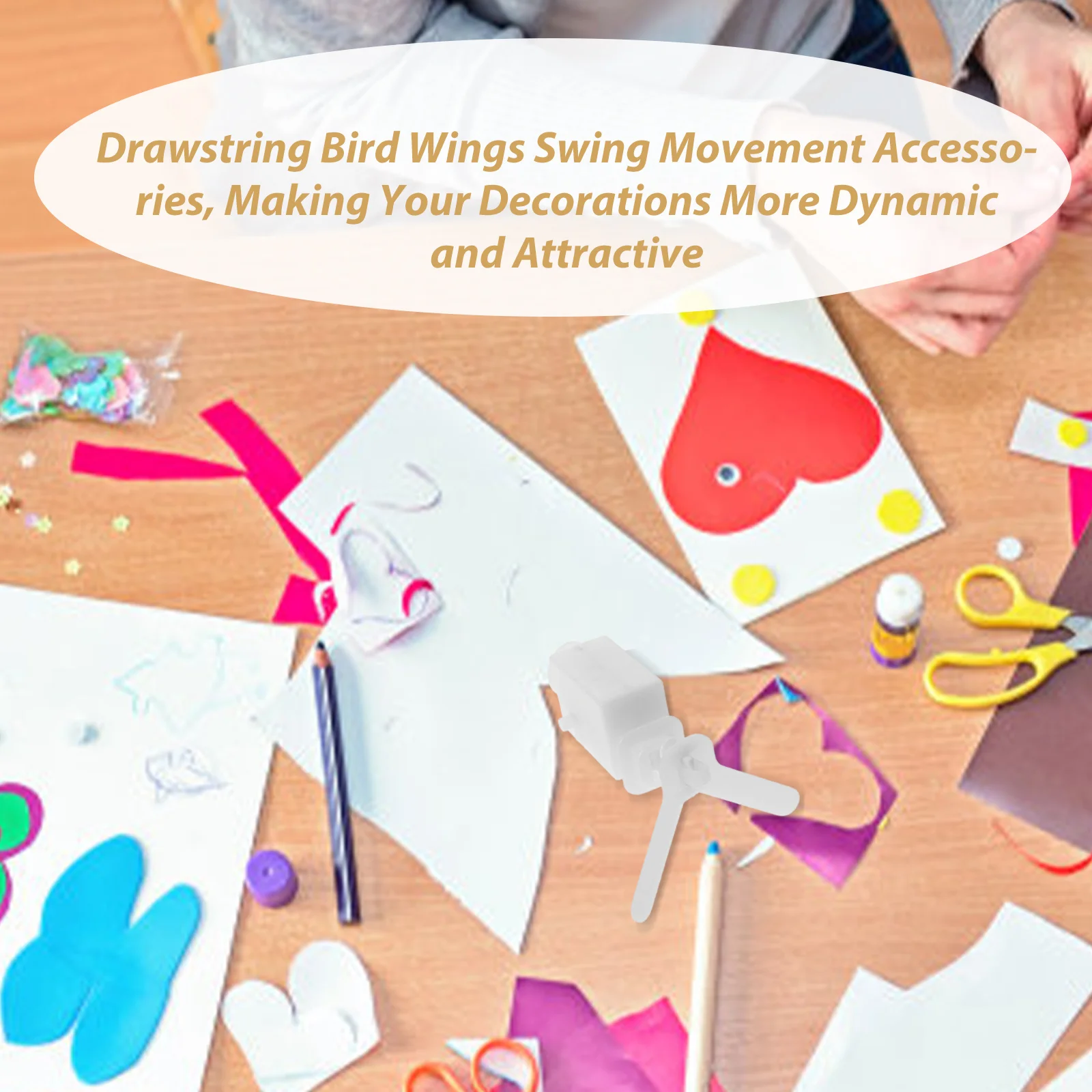 1 pz movimento a vibrazione dell'ala meccanismo a orologeria fai da te per la riparazione artigianale mini parte di ricambio per simulazione volante a carica