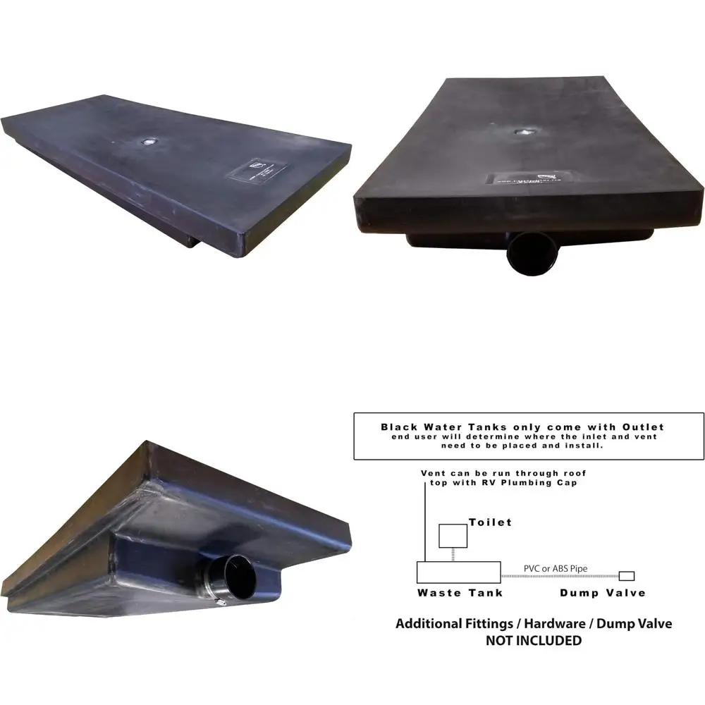 خزان مياه أسود RV سعة 30 جالونًا - نظام تثبيت النفايات للمنازل المتنقلة من الفئة A WT-3000