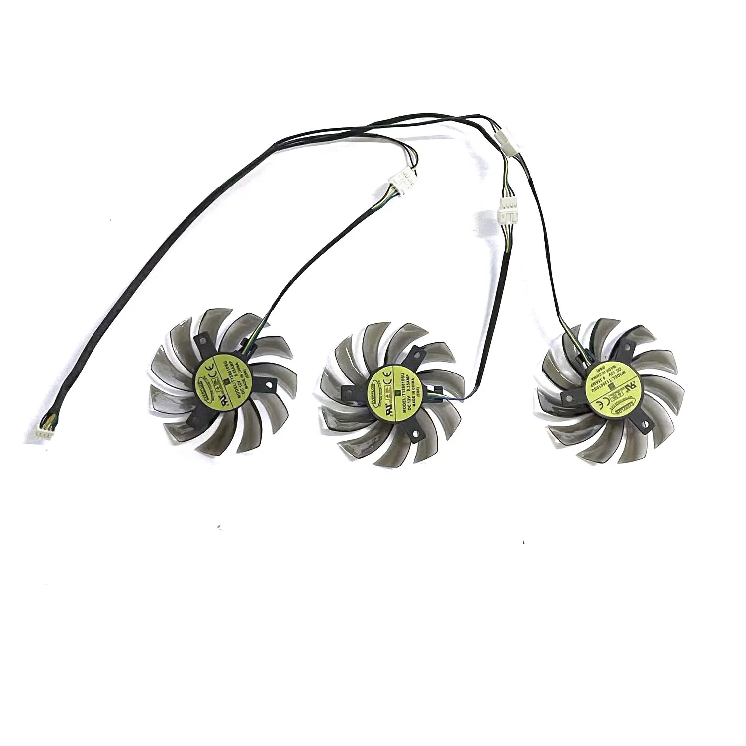 Ventilador de repuesto para tarjeta gráfica GALAX GeForce, ventilador de 75MM, 4 pines, T128010SU, GTX970, GPU, 980, 4GB, SOC OC, 3 ventiladores