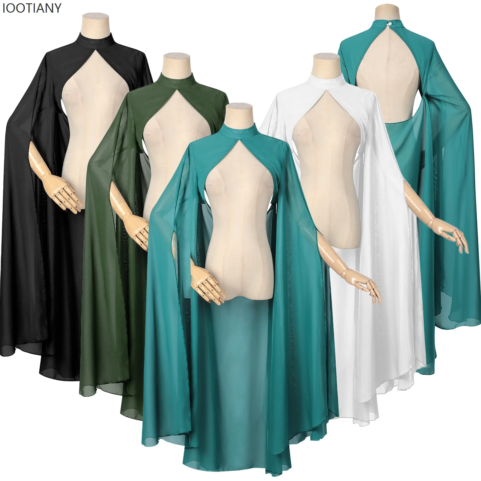 

Women's Mesh Cape Fairy Elf Wedding Dress Queen Princess Collar Cape Medieval Gothic Tulle Cape Halloween Party Cosplay Costume