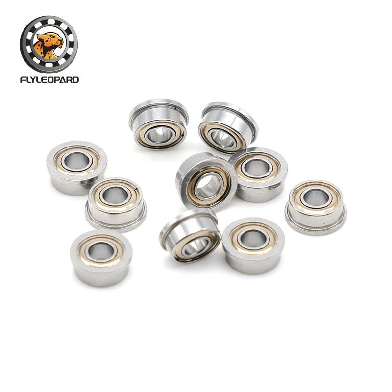 

F695ZZ Flange Bearing 5x13x4 mm ABEC-7 ( 10 PCS ) Flanged F695 Z Z Ball Bearings F619/5ZZ