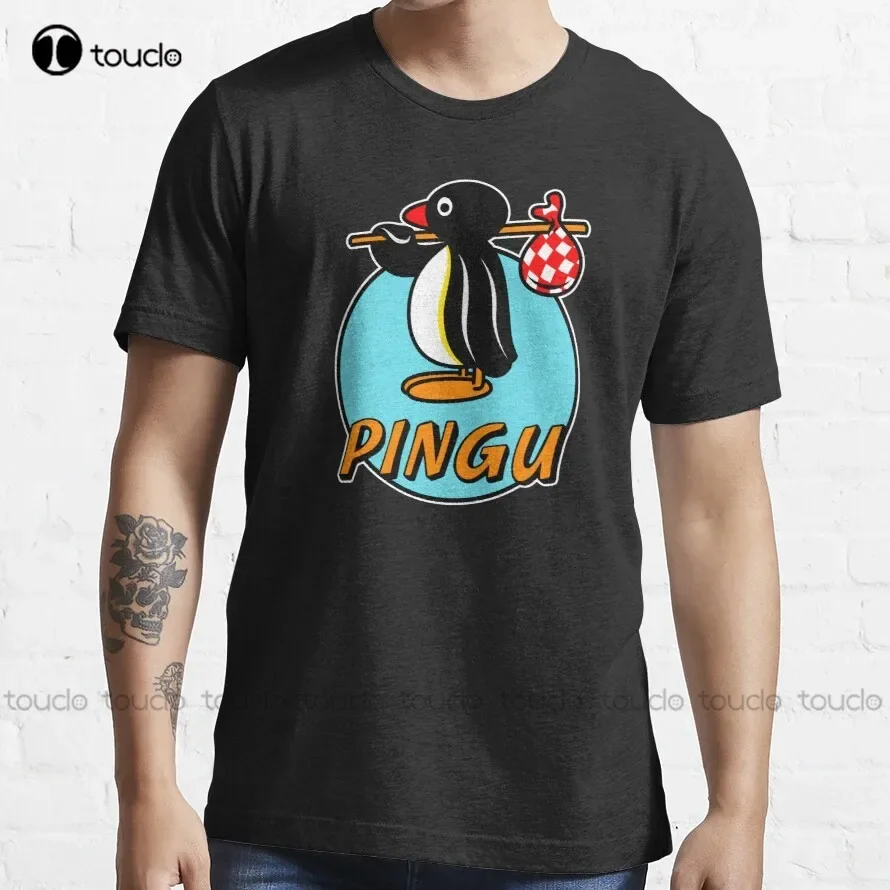 Pingu - Tv Shows Pingu Penguin Tv Shows T-Shirt Mens Beach Shirts Custom Aldult Teen Unisex Digital Printing Tee Shirt Xs-5Xl