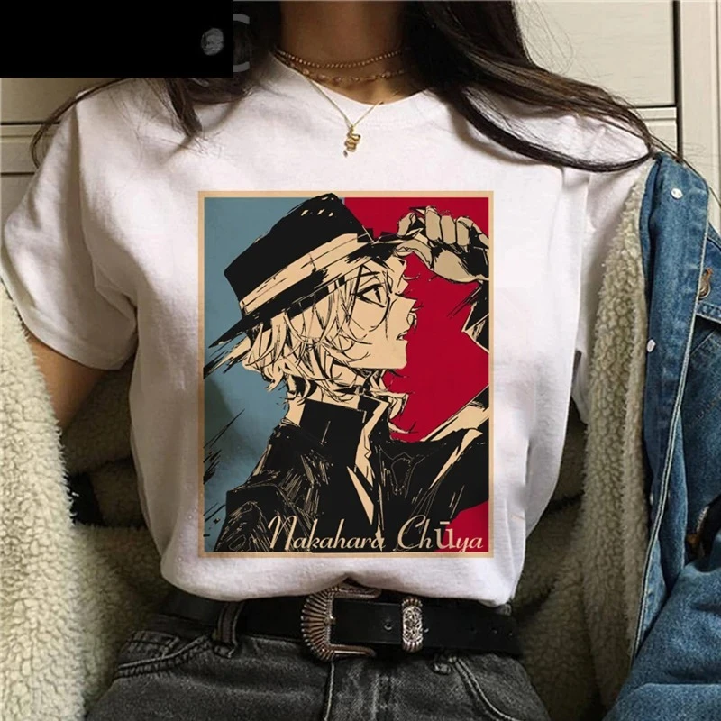 

Bungou Stray Dogs t-shirt clothes female couple clothes print summer top couple clothes