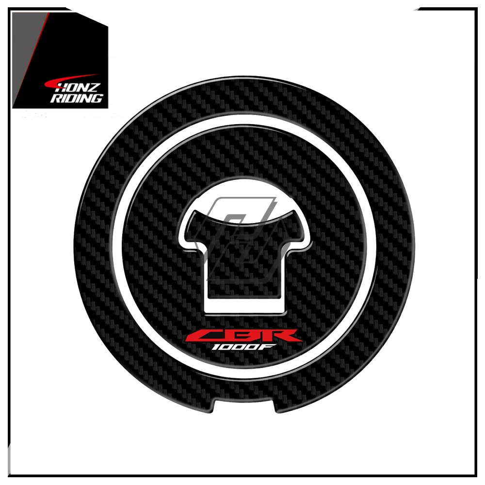 For Honda CBR1000F CBR 1000F 1987-1996 3D Carbon-look Motorcycle Fuel Gas Cap Protector Decals