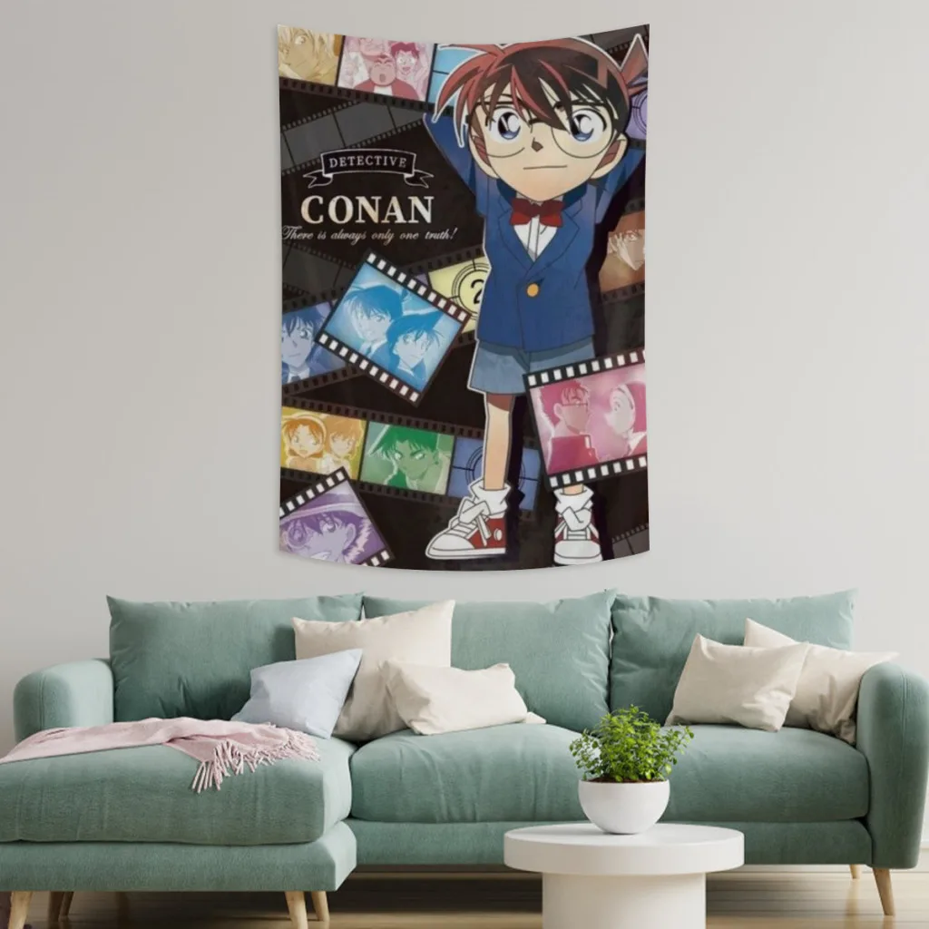 Anime Detective Conan Tapestries   Room Decoration Items Home Décor Bedroom Wall Decorating Cloth