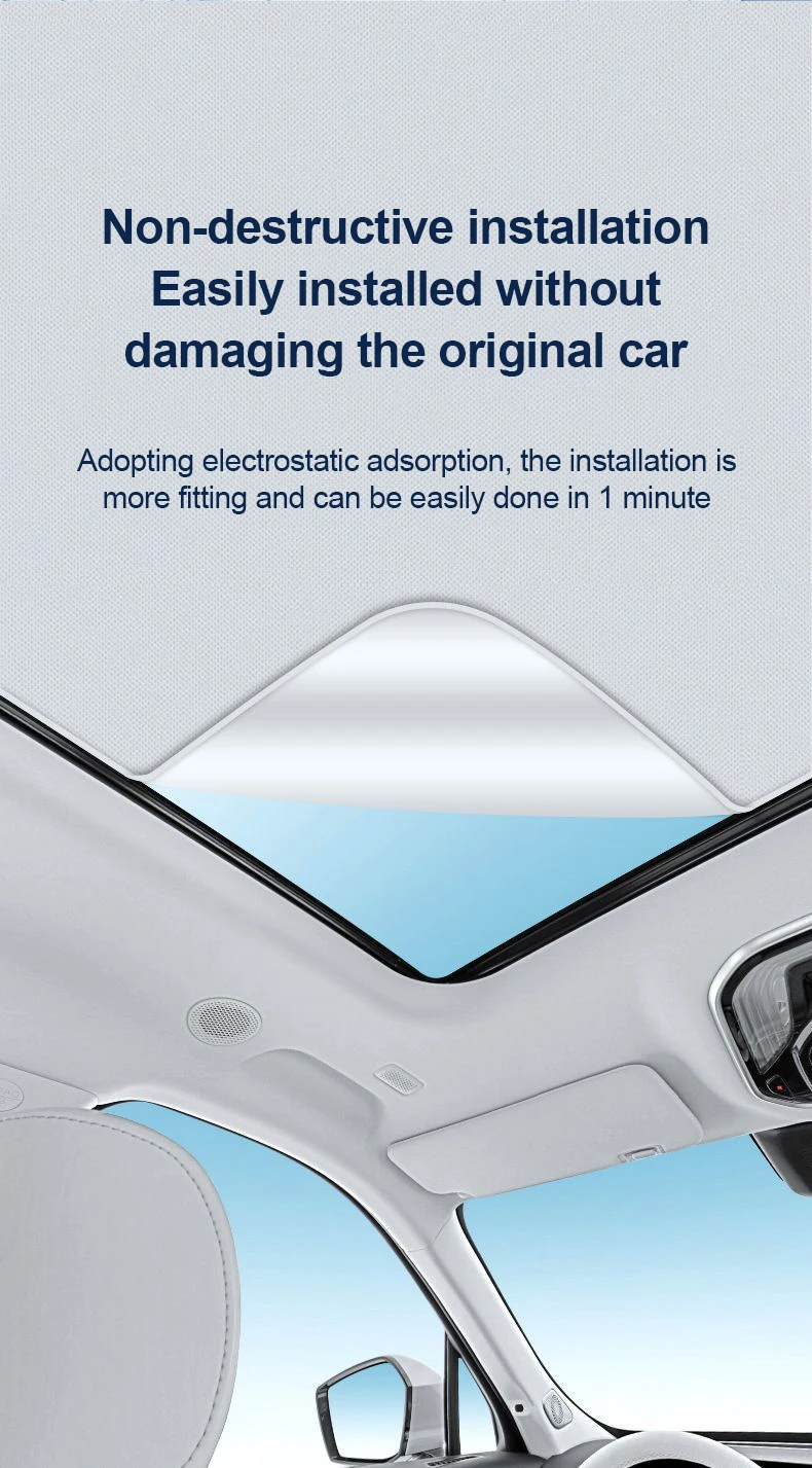 

Car Sun Protector For Kia EV5 OV 2024 2025 2026 Electrostatic Adsorption Glass Roof Sunshade Anti-ultraviolet Car Accessories