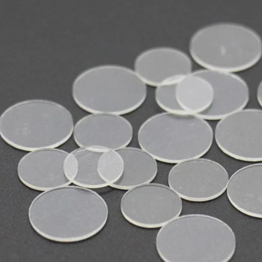 10pcs Billiards Cue Ferrule Pad 14mm Acrylic Transparent Tip Disk Ferrule Protection Pads  Snooker Pole Skin Head Accessories view 6