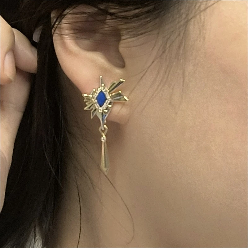Honkai:Star Rail Sunday Wing Cosplay Coser Earrings For Women Dangle Earrings Fashion Ear Party Jewelry Gift New Design