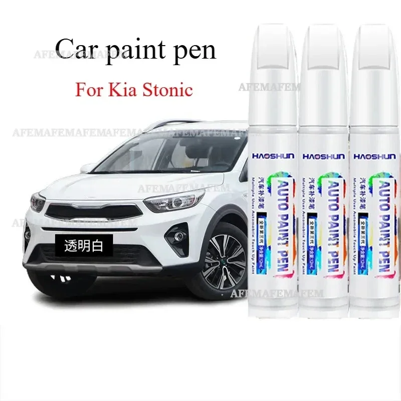 For Kia Stonic Repair Pen Transparent White Blue Sea Blue Car Paint Artifact Star Screen Orange Dot Pen