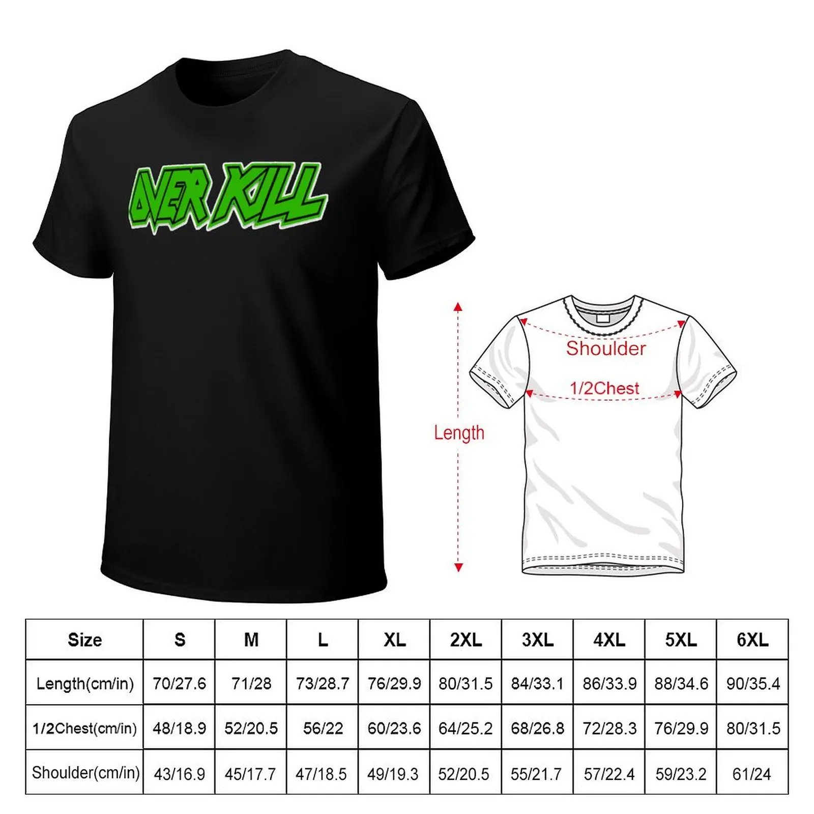 Overkill Band Logo Classic T-Shirt Casual Graphic Print Tee