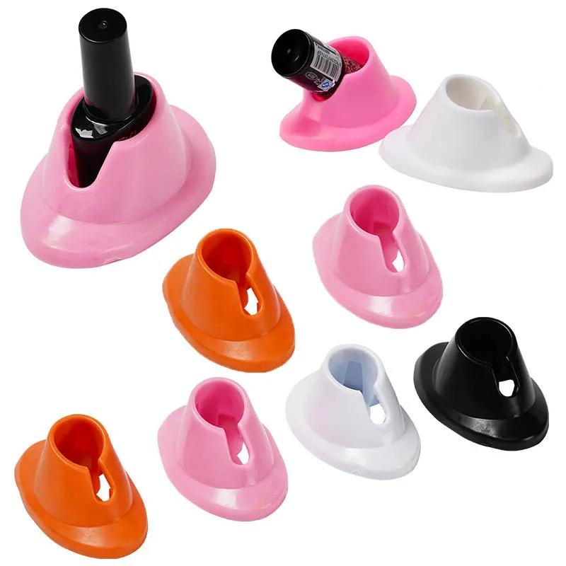 20/30/50PCS Nail Polish Bottles Rack Bracket Soft Rubber Bottle Rack Polishing Unable to Open And Non-Pointed Salon Accessories