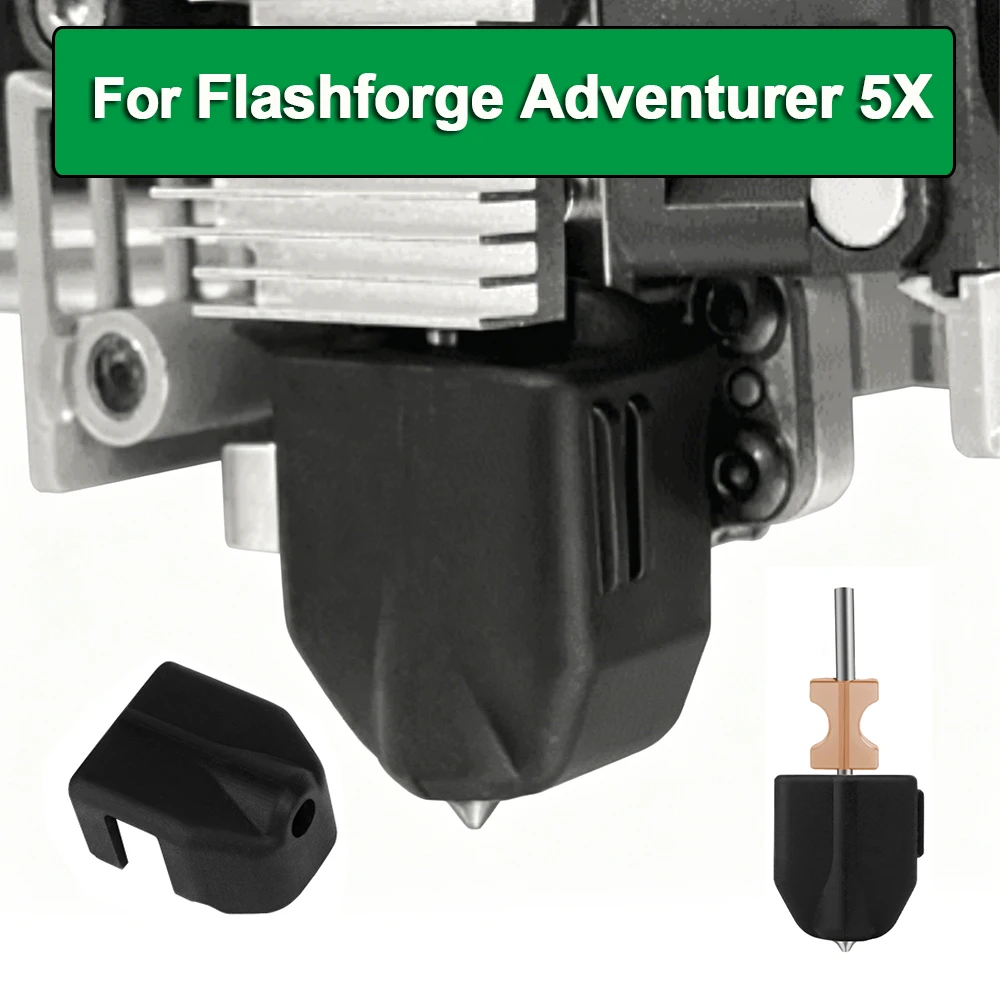 Silicone Sock For Flashforge Adventurer 5X AD5X Hotend Heat Insulation Sleeve Protector Cover 3D Printer Accessories