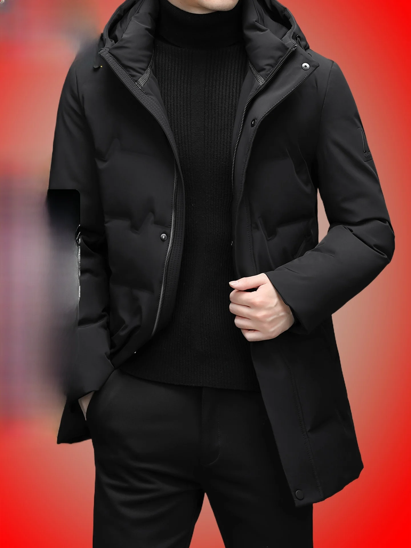 

Мужская удлиненная пуховая куртка TUCANO: зимняя повседневная утепленная одежда для отцов, осенне-зимняя, с капюшоном, для активного отдыха, модная, в городском стиле