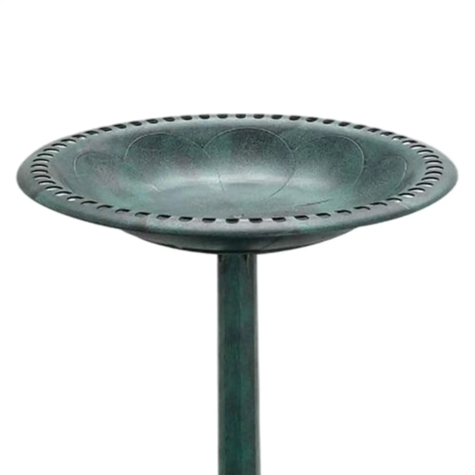 28 Inch Garden Bird Bath Outdoor Decor ABS Plastic Pedestal Birdbaths for Backyard and Patio Water Feature