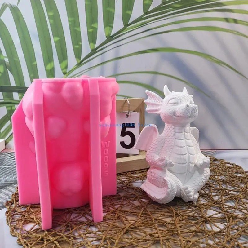 

85LF Дракон Форма для свечи Форма для эпоксидной смолы Форма для ароматерапии Форма для украшения животных