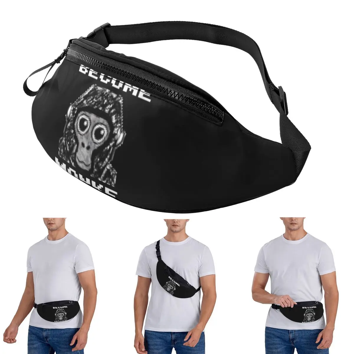 bolsa-de-cintura-crossbody-gorilla-tag-become-monke-gtag-monkey-homens-mulheres-fanny-pack-viagem-correndo-dinheiro-bolsa-de-telefone