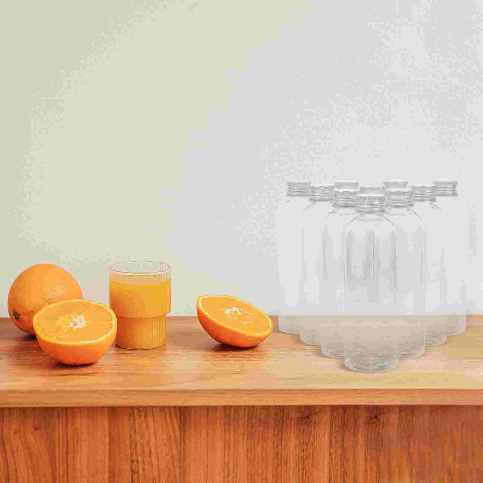 Bottiglie di succo per uso domestico bottiglie di plastica multifunzione comode bottiglie vuote tappo in alluminio bottiglia per bevande bottiglia per succo