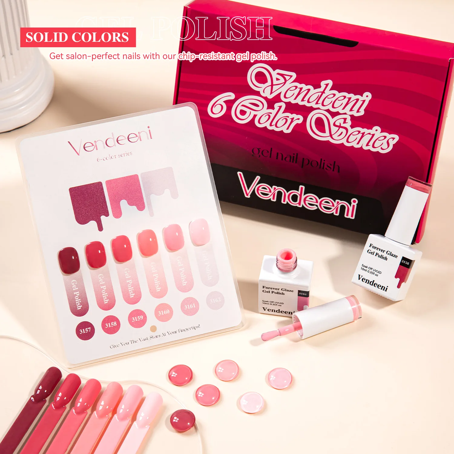 6 colores/Kit Esmalte de uñas en Gel colorido 15ml Vernis Semi permanente Nail Art Manicura Soak Off LED UV Gel barnices suministros de uñas