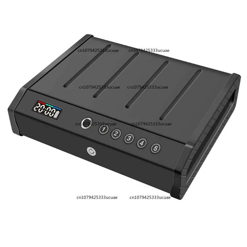 

Fingerprint Password Key Convenient Display Screen Time Power Household Small Flip Cover Safe Deposit Box