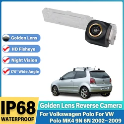 HD Night Vision Rear View camera For Volkswagen Polo For VW Polo MK4 9N 6N 2002~2009 Backup Camera license plate Camera Golden