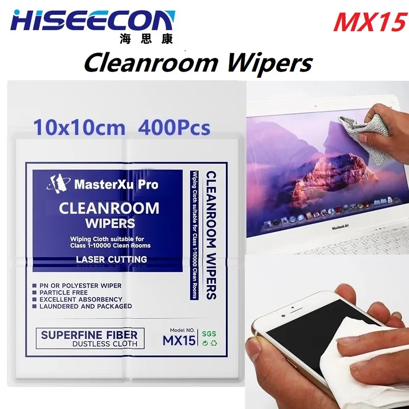

MasterXu Ultra High Quality Dust Free Cloths 400PCS Professional Cleaning Wipes for Lens Screen Glass iPhone Electronics