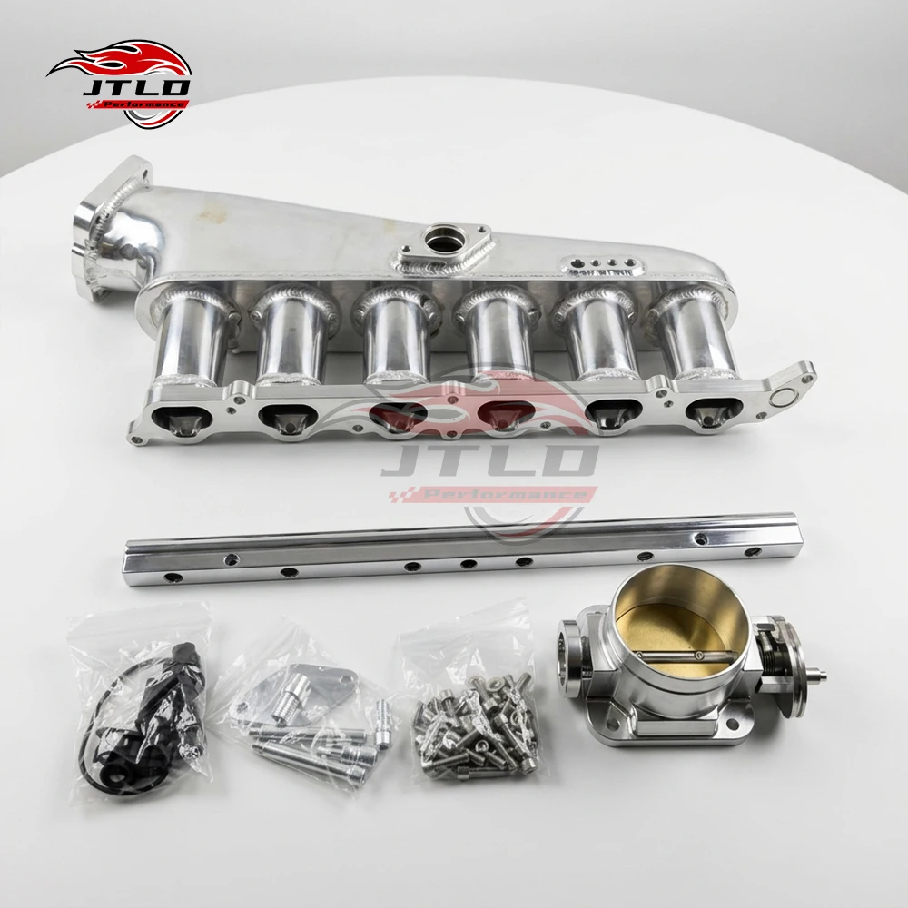 Billet Aluminum Intake Manifold Kit, Professionally Fabricated With Fuel Rail & Throttle Body For Toyota 2JZ GTE