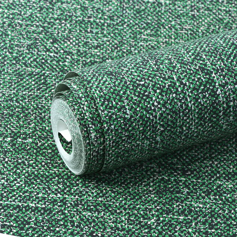 European Non Woven Green Linen Wallpaper Solid Color Living Room Bedroom Plain Wallpaper Tv Background Wall Home Decor