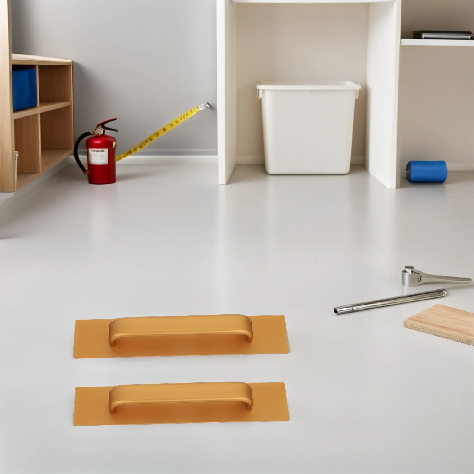 

2Pcs Self Stick Adhesive Cabinet Handles Aluminum Alloy Door Pulls No Drilling for Kitchen Bathroom Drawer Shower Sliding Doors