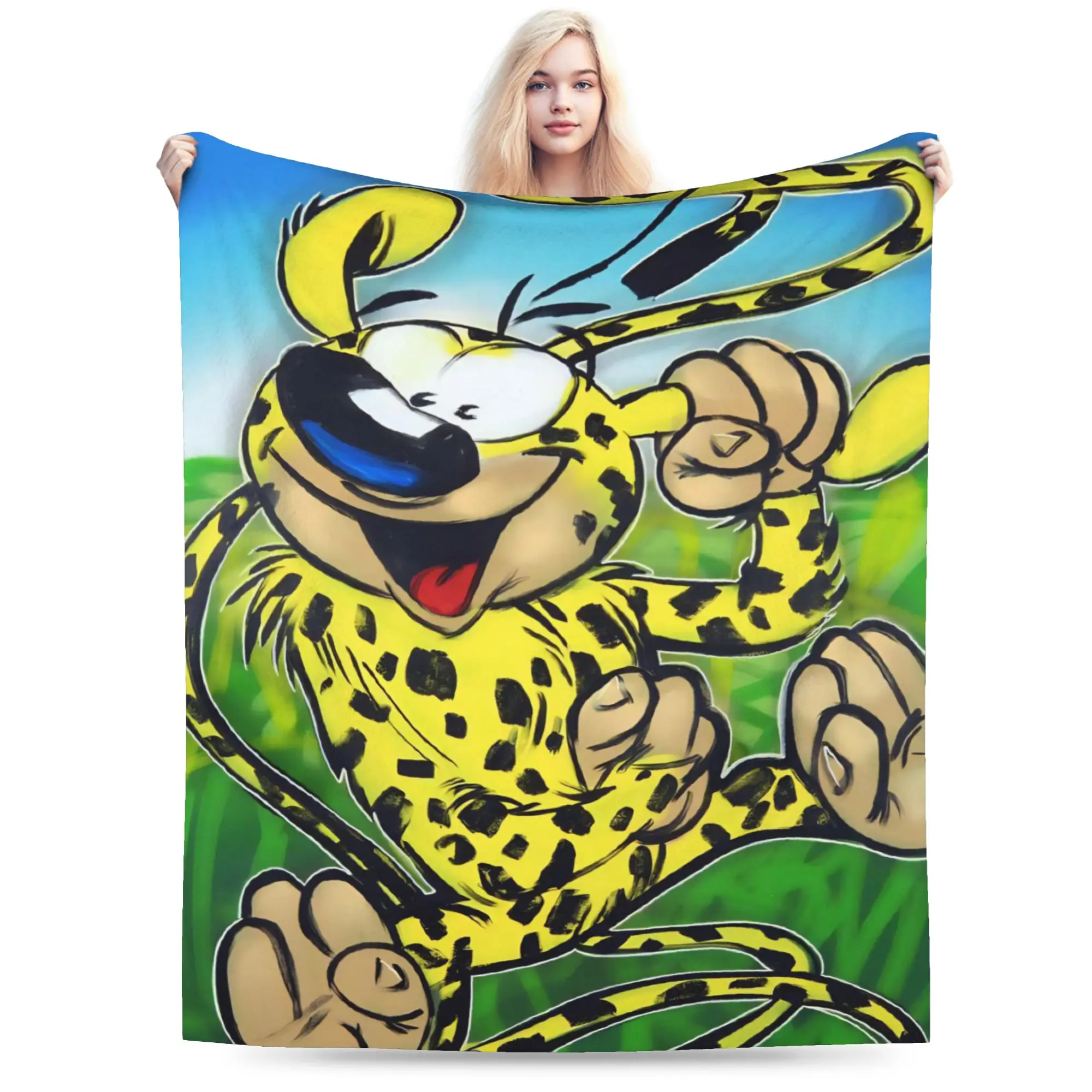 Stylish Marsupilamis Blankets Super Soft Fleece  Comfortable Throw Blankets Machine Washable