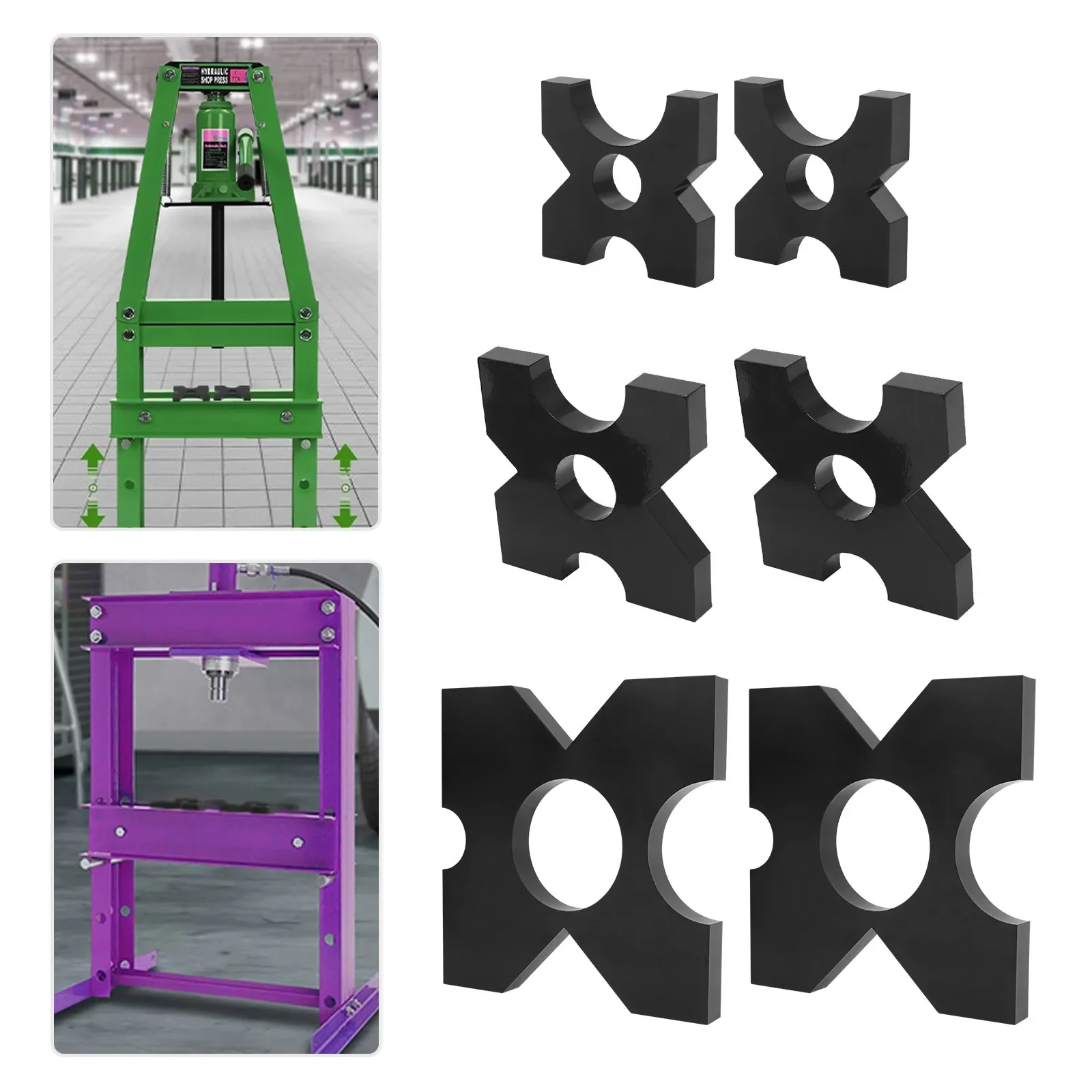 

2-Pcs H-Frame Hydraulic Shop Press Plate Sturdy And Durable 32t/70547.92 Lbs