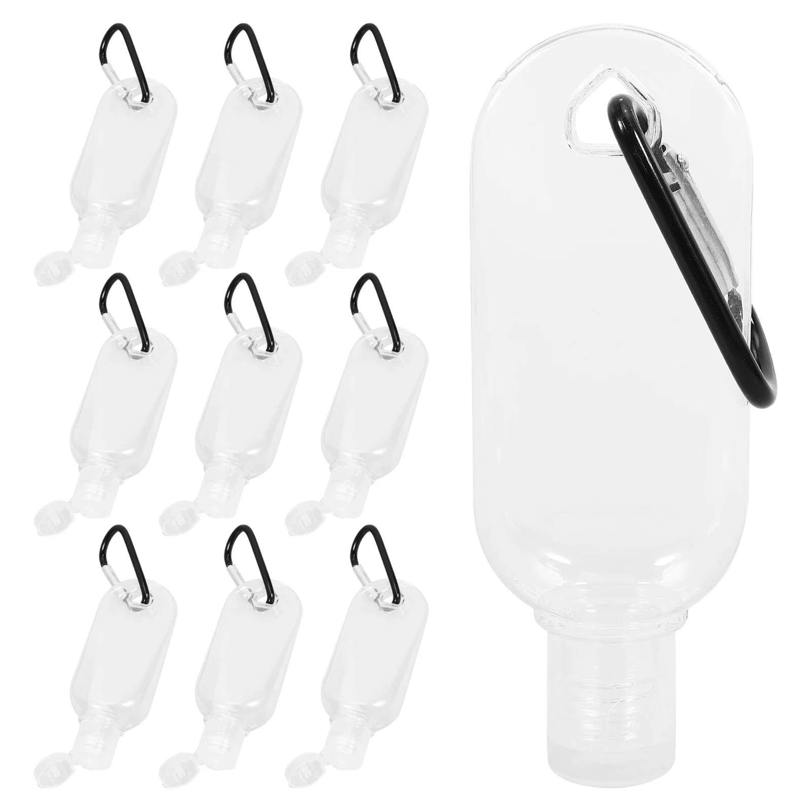 10 Sets Hand Bottle Sub-packaging Clear Refillable Water Container Bottles Containers The Pet Empty Dispenser