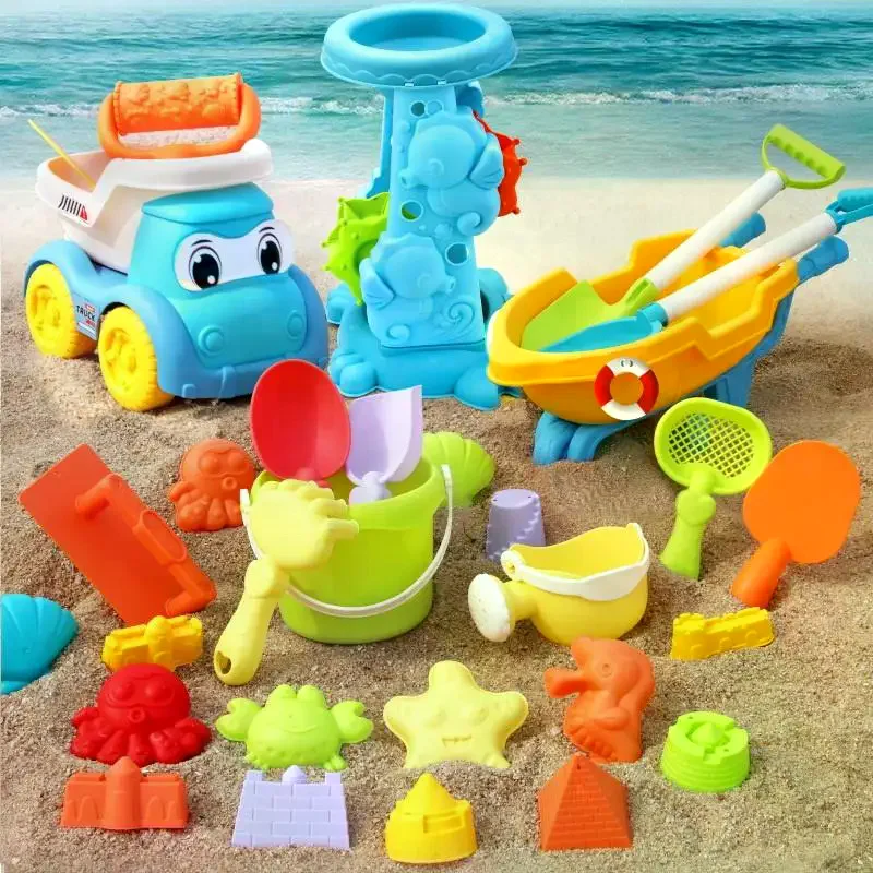 Children's Beach Sand Toy Set, Durable Plastic, Summer Pool Beach Game Set, Outdoor Sand Play Tools For Boys And Girls Beach Toy