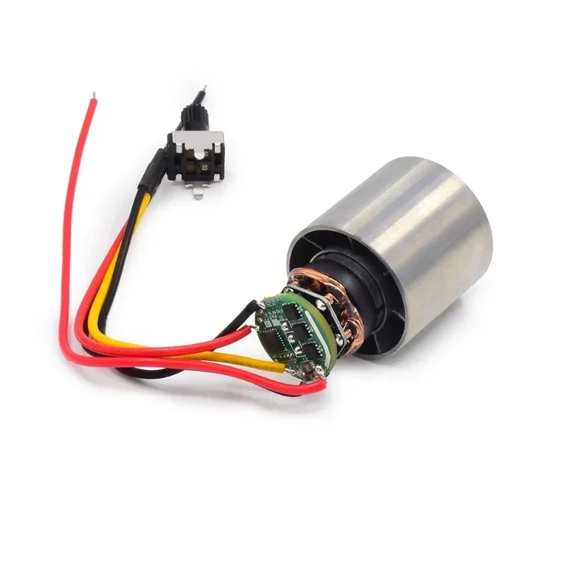 DC 9V 12V 24V 100000RPM Ultra-high Speed BLDC 3-Phase Brushless Motor Equipped w/ driver CNC Aluminum Alloy Impeller Ducted Fan