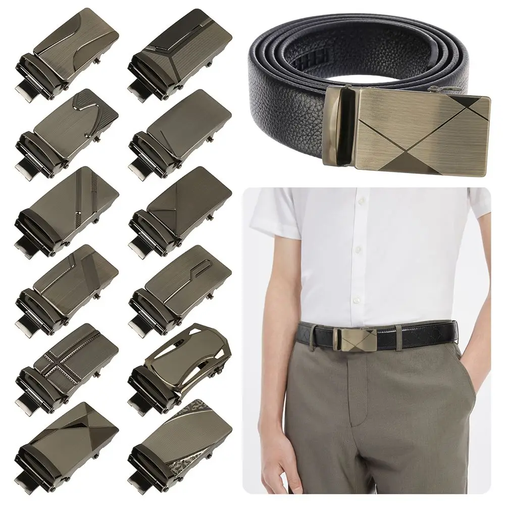 

Automatic Buckle Fashion Slide Belt Strap Buckle Men's Belt Head Belt Buckle Leisure Belt Head Business Accessories