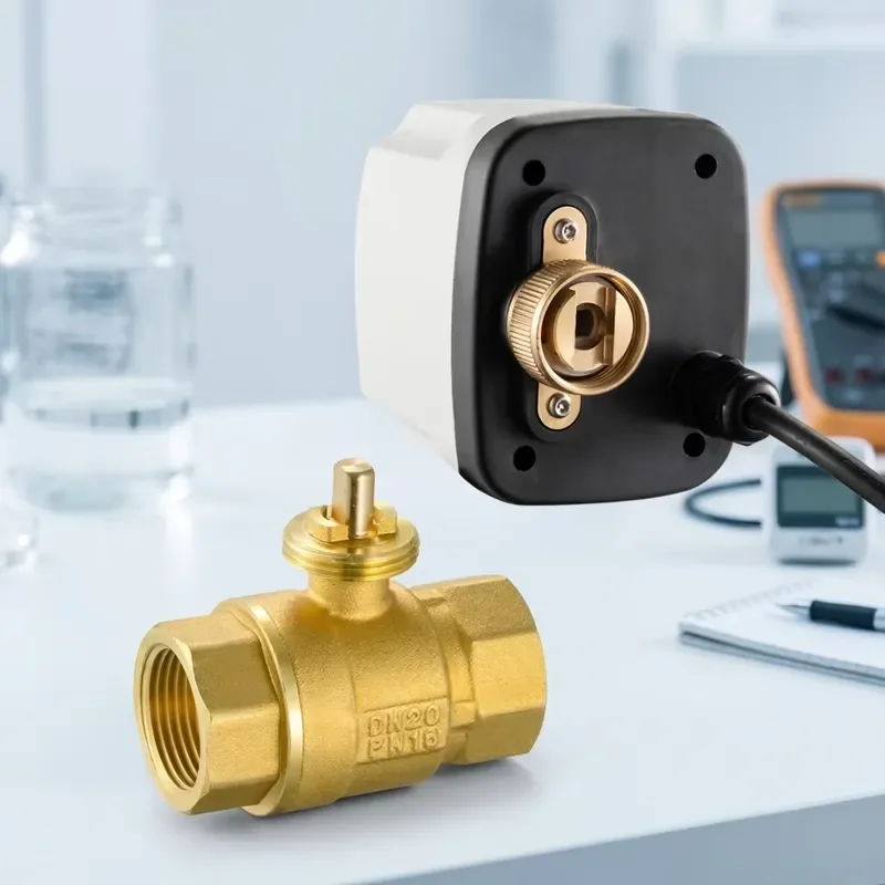 2-Inch 3-Wire Waterproof Brass 2-Way Electric Ball Valve PTFE Sealing Connections CE Certified OEM/ODM Yaoyang BSP/NPT 200