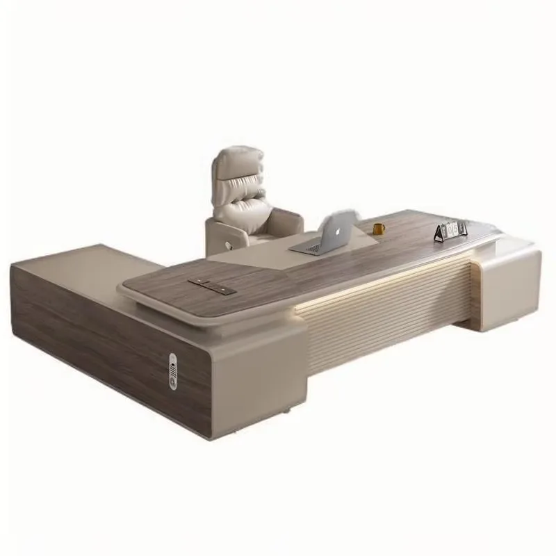 منظم مصمم مكتب تخزين مكتب أدراج تنفيذية حديثة مكتب كمبيوتر قائم دراسة أثاث خشبي Escritorio Oficina #6