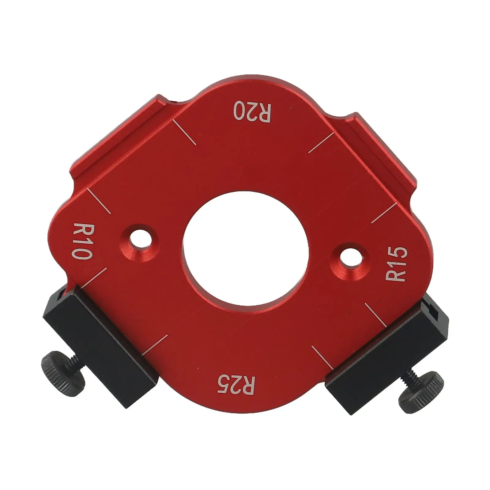 

DIY Woodworking 10-25R 92*85*85mm Radius Jig Router Template Routing Guide Tool Easy To Use Lightweight Clear Scales